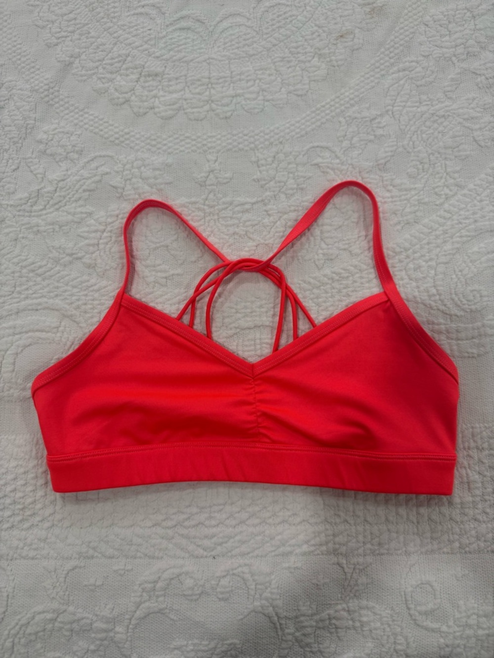 ALO Yoga Strappy Bralette - Bright Red